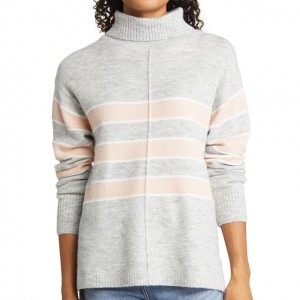 အမျိုးသမီး cashmere ပုံးစတိုင်အစင်း turtleneck jumper pullover