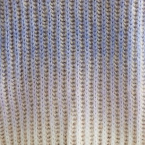 Modro-bel ženski pulover v sanjskem slogu na vezanje