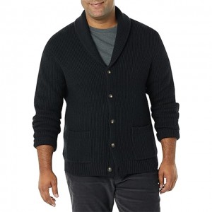 Manlju Long-sleeve Soft Touch Shawl Collar Cardigan