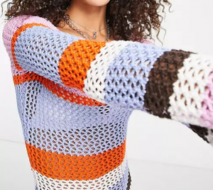 Vasaras dizaineru sieviešu džemperkleita Lady Crochet Trikotāžas kleita