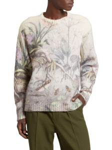 Custom Make OEM & ODM Men Sweaters Jacquard Cartoon Pullover Knitwear Fashion Knit Sweater Crew Neck Cotton Black Custom sweater