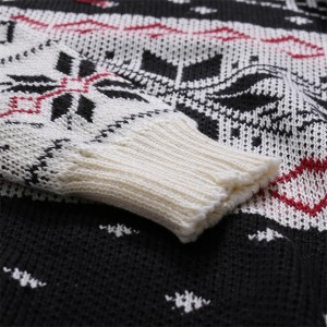 Herr Ugly Christmas Sweater Stickad Söt Rolig Pullover Santa Stickade Sweater Toppar