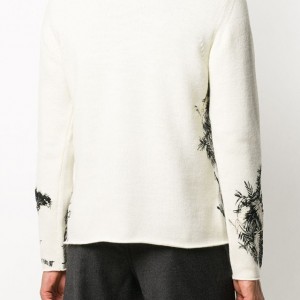 អាវយឺតបុរសដៃវែង ប៉ាក់ម៉ូត jacquard knitted sweater