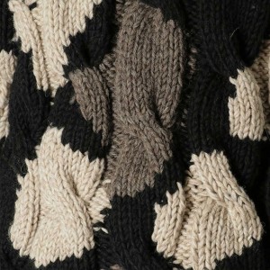 पुरुषों का शीतकालीन भारी केबल बुना स्वेटर