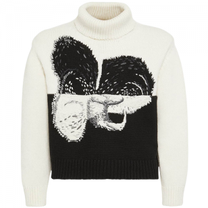 Awọn ọkunrin ká kìki irun-Cashmere Intarsia wiwun Turtleneck Sweater