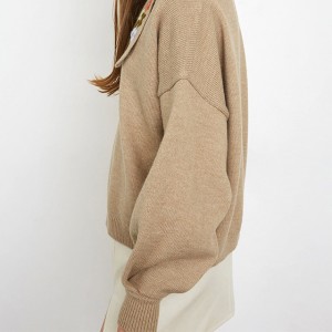 Maglione in maglia personalizzata Autunno Inverno ricamato a mano Maglioni e maglioni da donna sciolti per donna Pullover