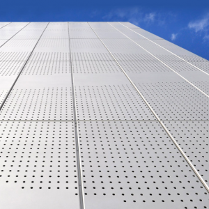 Materiais de construção revestimento de fachada alumínio malha metálica perfurada