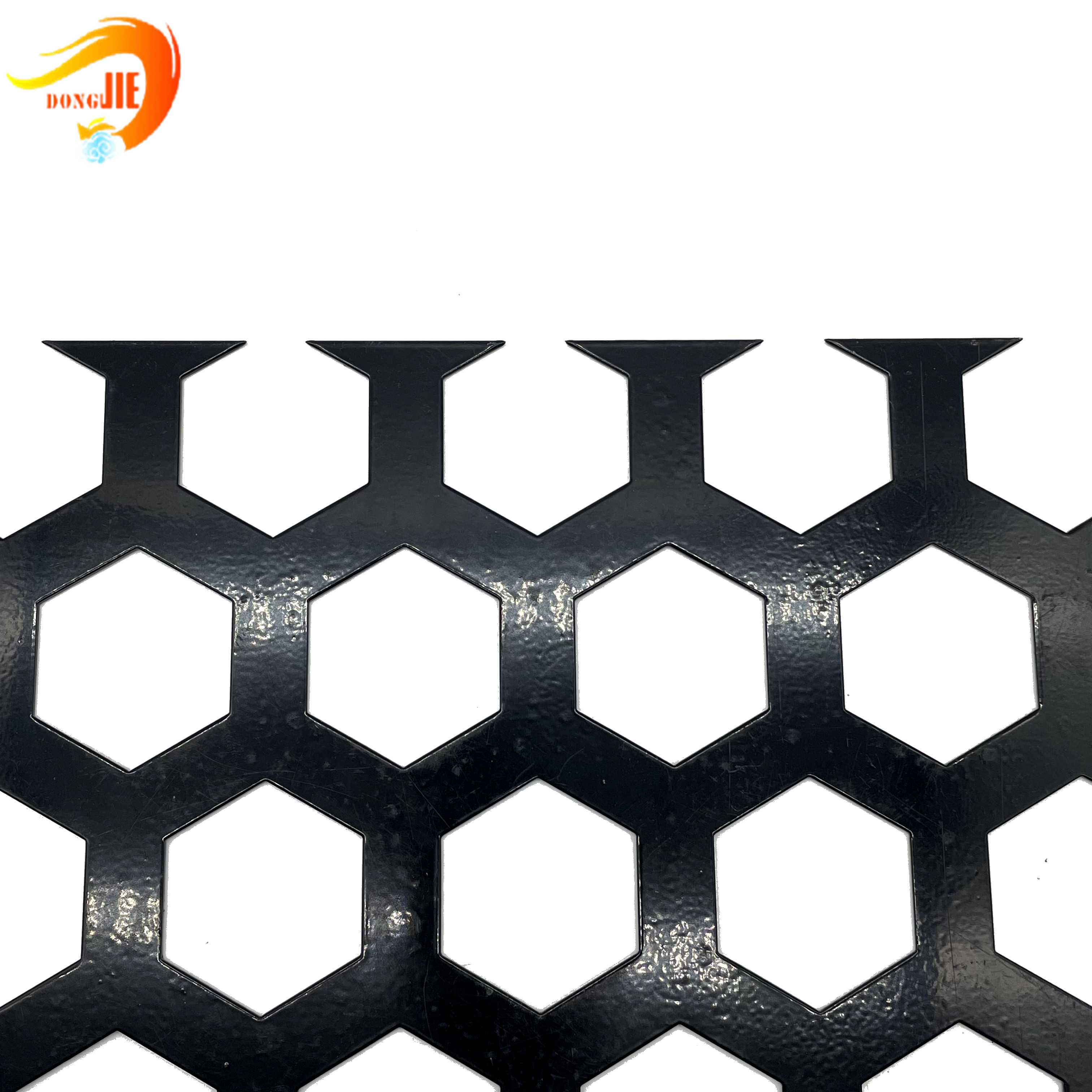 100% Original Perforated Cladding - Stamping metal mesh steel honeycomb mesh – Dongjie