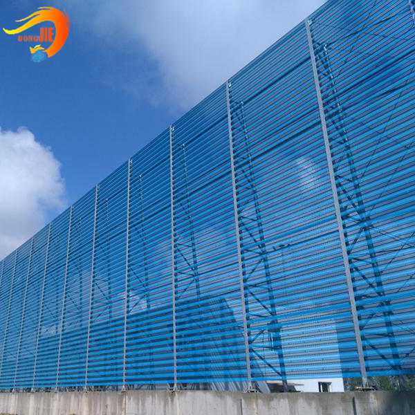 Construction safety fence wind and dust screen perforated metal panels—Anping Dongjie Wire Mesh