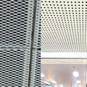 Нова опазване на околната среда декоративна алуминиева мрежа за таван Метална мрежа