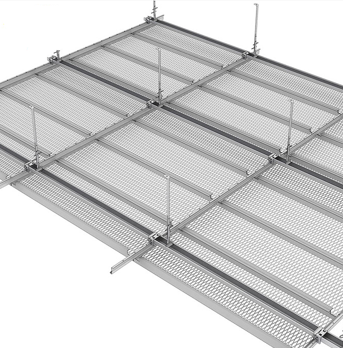 OEM/ODM Manufacturer Expanded Metal Sheet For Bbq - Acoustic ceiling expanded metal mesh ceiling design PVC ceiling panel – Dongjie