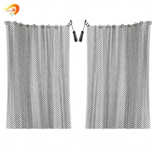 Aluminum Metal Coil Drapery Chain Link Mesh for Curtain Screen