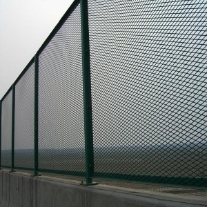 Highway road anti-glare fence diamond hole expanded metal mesh