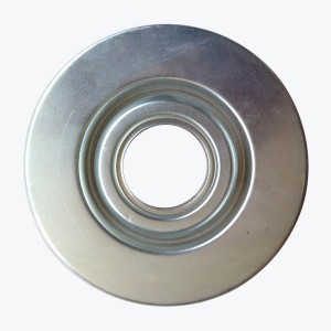 Various shapes Galvanized Filter Metal End Caps Oval For Air Filters