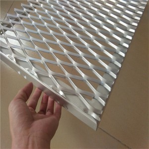 Office interior light metal ceiling expanded metal mesh