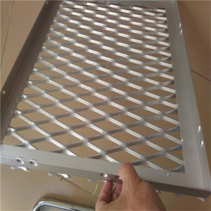 Office interior light metal ceiling expanded metal mesh