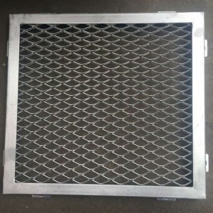 Light ceiling panel colorful custom size expanded metal mesh