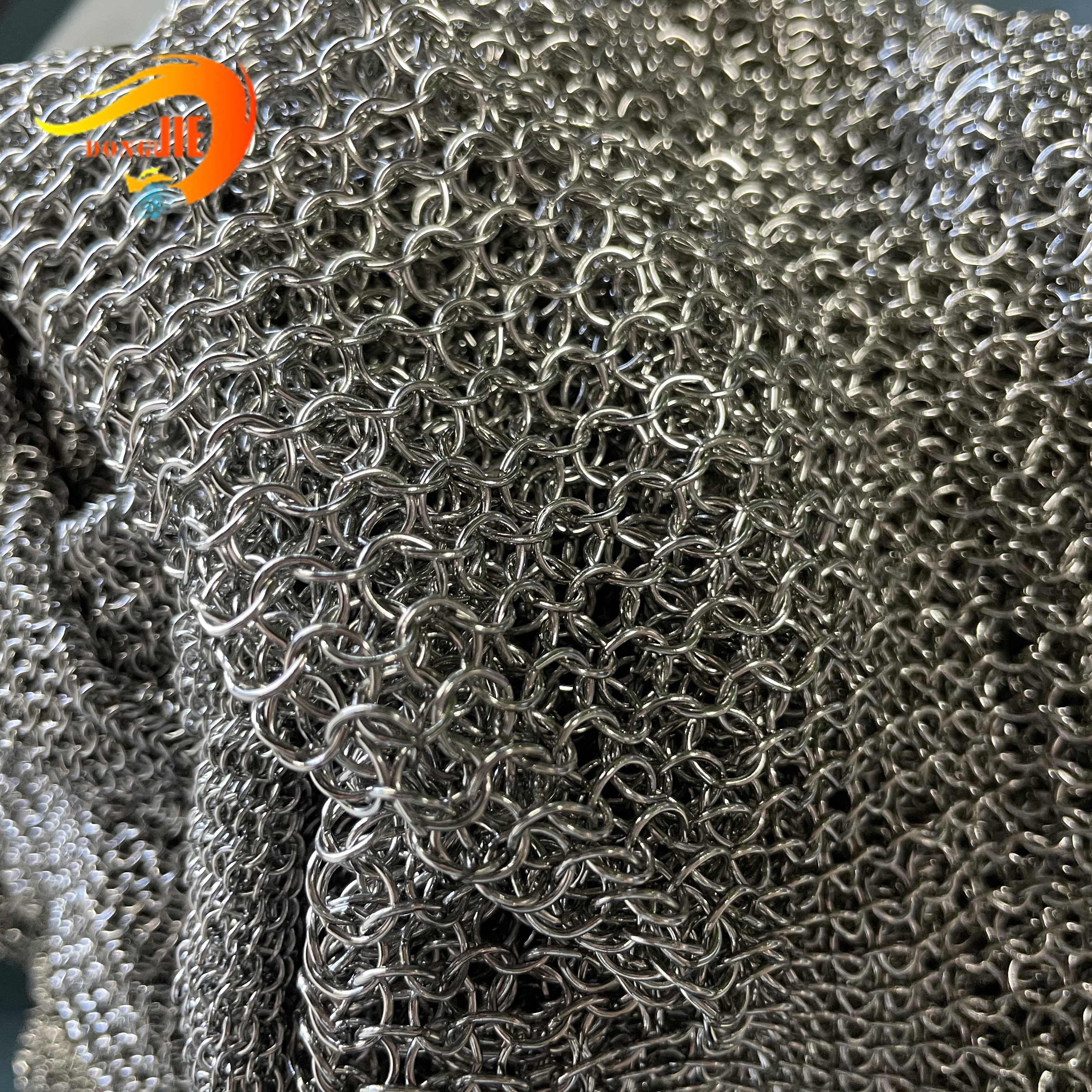 High reputation Chain Link Drapery - Decorative stainless steel ring mesh curtain for space divider – Dongjie