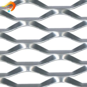 Malla de metal de aluminio de alambre de acero inoxidable Malla de metal expandido