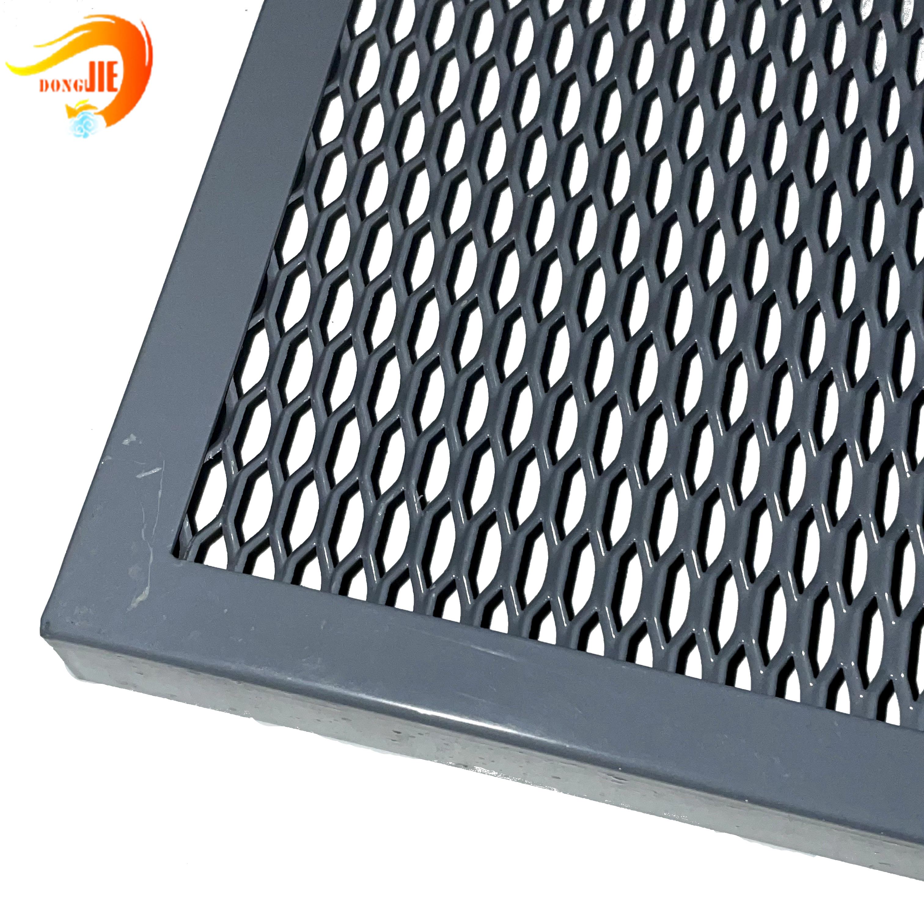 Reasonable price Decorative Expanded Metal - Modern Design Square Aluminum Frame Ceiling Grid  Suspended Ceilings Expanded Metal  – Dongjie
