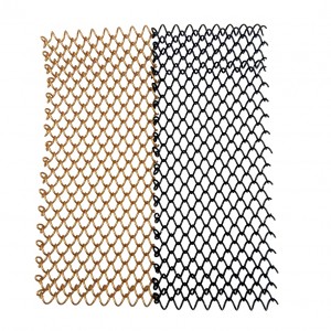 Factory Direct Sale Aluminum Metal Curtain Screen Chain Link Fence