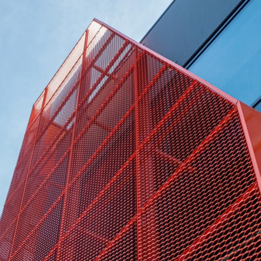 Expanded Metal Mesh Curtain Wall – Modern Architectural Facade Solution