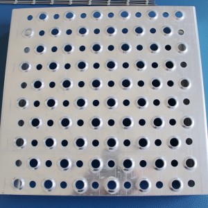 Anti-corrosion raised round hole anti-skid plate non-slip perforated metal