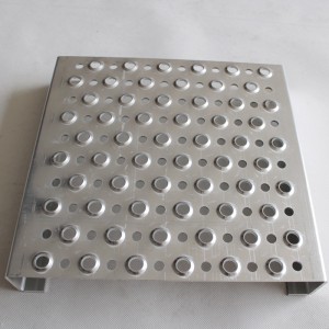 Raised hole stainless steel galvanized anti-corrosion perforated anti skid plate