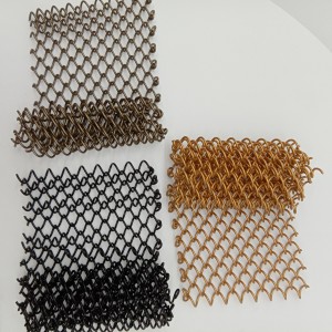 Chinese wholesale Decorative Architectural Cascade Coil Drapery Metal Mesh Chain Curtains for Hotel Halls