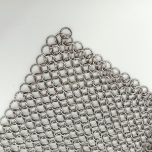 Decorative Beautifully Ring Mesh Shower Chainmail Curtain