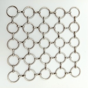 Decorative metal mesh round metal ring mesh for hotel&office
