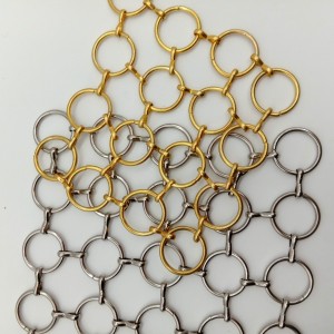 Dekorativna metalna mreža okrugla metalna prstenasta mreža za hotel i ured