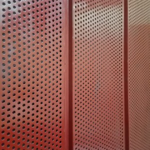 Rivestimentu di facciata di metallu perforatu di China Placca d'aluminiu