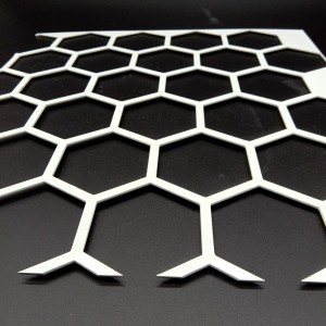Facade cladding hexagonal aluminum perforated sheet metal