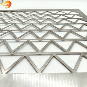 Dreieck-Muster-perforierte Metallmaschen-OEM-Entwurfs-Dekoration