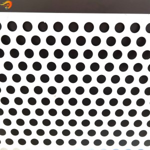 New Design White Perforated Sheet Round Hole for Facade Cladding