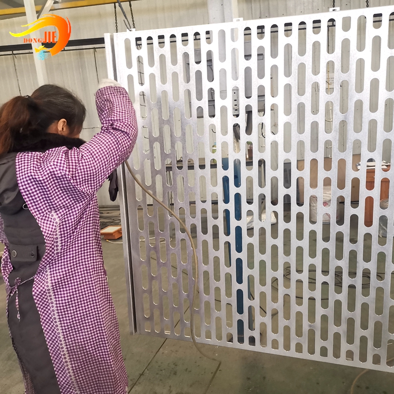 Best quality Decorative Perforated Sheet - OEM Oval Hole Shape Perforated Metal Mesh – Dongjie