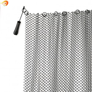 Aluminum Metal Coil Drapery Chain Link Mesh for Curtain Screen