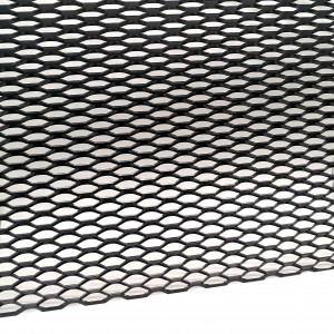 Takplattor med sexkantiga hål i aluminium i sträckmetallnät
