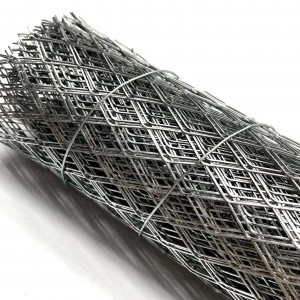 Malla metàl·lica expandida personalitzada d'acer inoxidable amb forat de diamant per a estuc