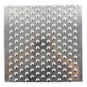 Non-slip stainless steel perforated metal safety stair treads