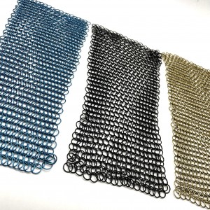 Massive Selection for Aluminum Silver Chainmail Ring Mesh Curtain Used for Decoration/Bathroom/Shower Room