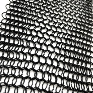 ពិដានសណ្ឋាគារ 304 316 Stainless Steel Chainmail Ring Mesh Curtains