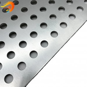 Malla de alambre de panel de metal perforado galvanizado de bajo precio ISO9001