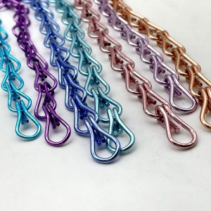 Custom Made Free Design Metal Chain Link Curtain Double Hook Chain Used For Decoration