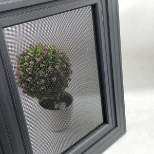 Deur- en vensterskerms aluminium raam vlekvrye staal vensterskerm