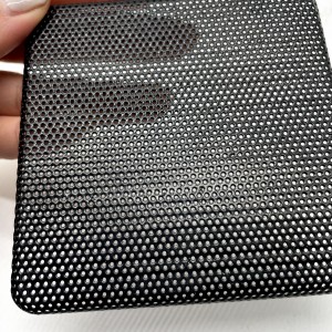 Square perforated mesh car audio horn metal grille