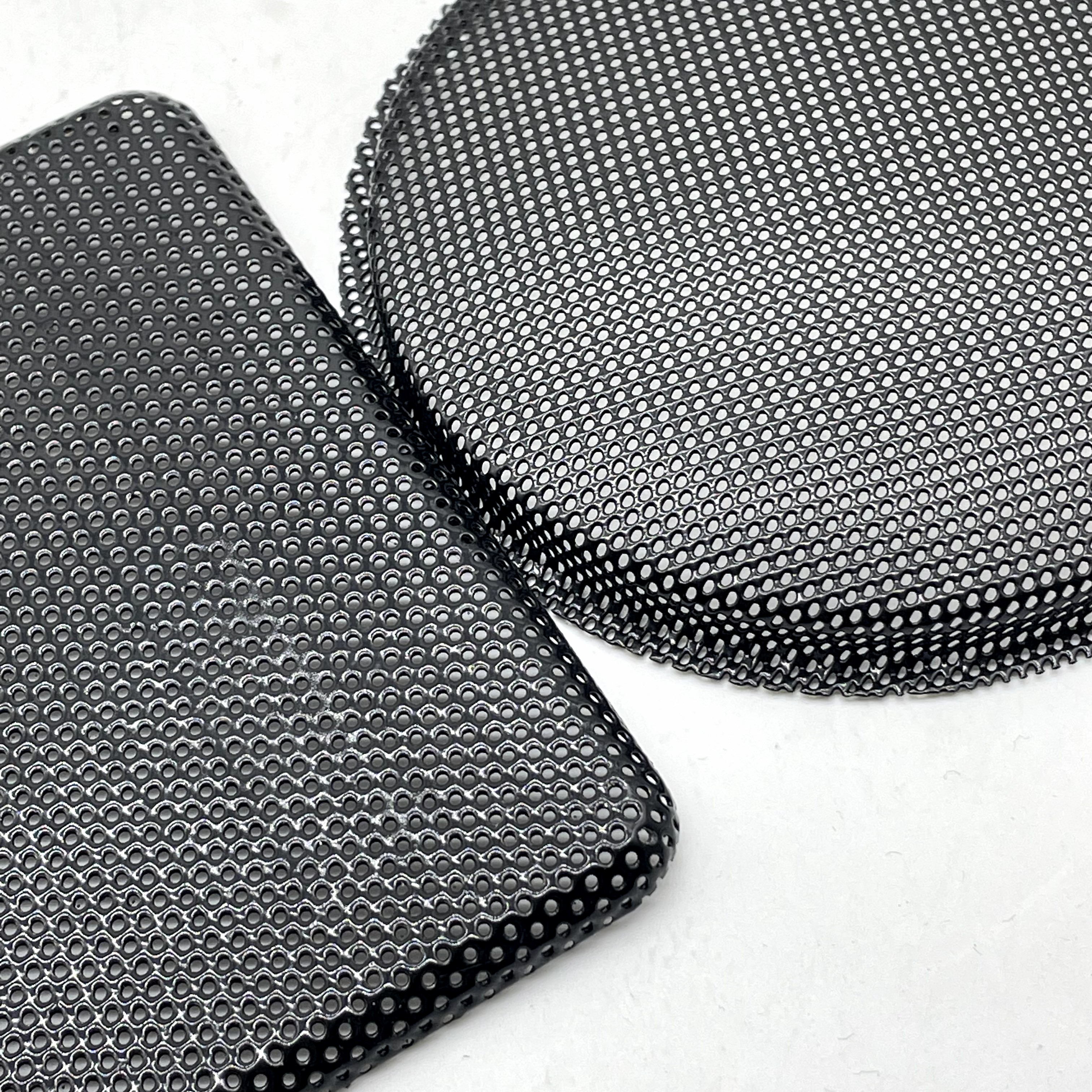 Professional China Perforated Metal Panel - 3 inch black perforated metal mesh for speaker grills – Dongjie