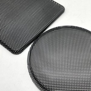 ລຳໂພງທີ່ມີຮູຂຸມຂົນດີ ຍອດນິຍົມ grilled metal cover mesh for speaker