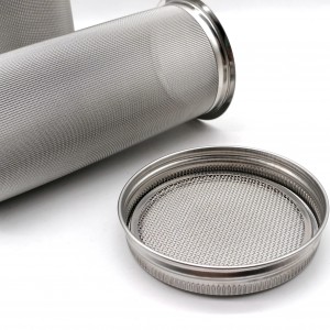 Malla filtrante ultrafina de metal de aceiro inoxidable 304